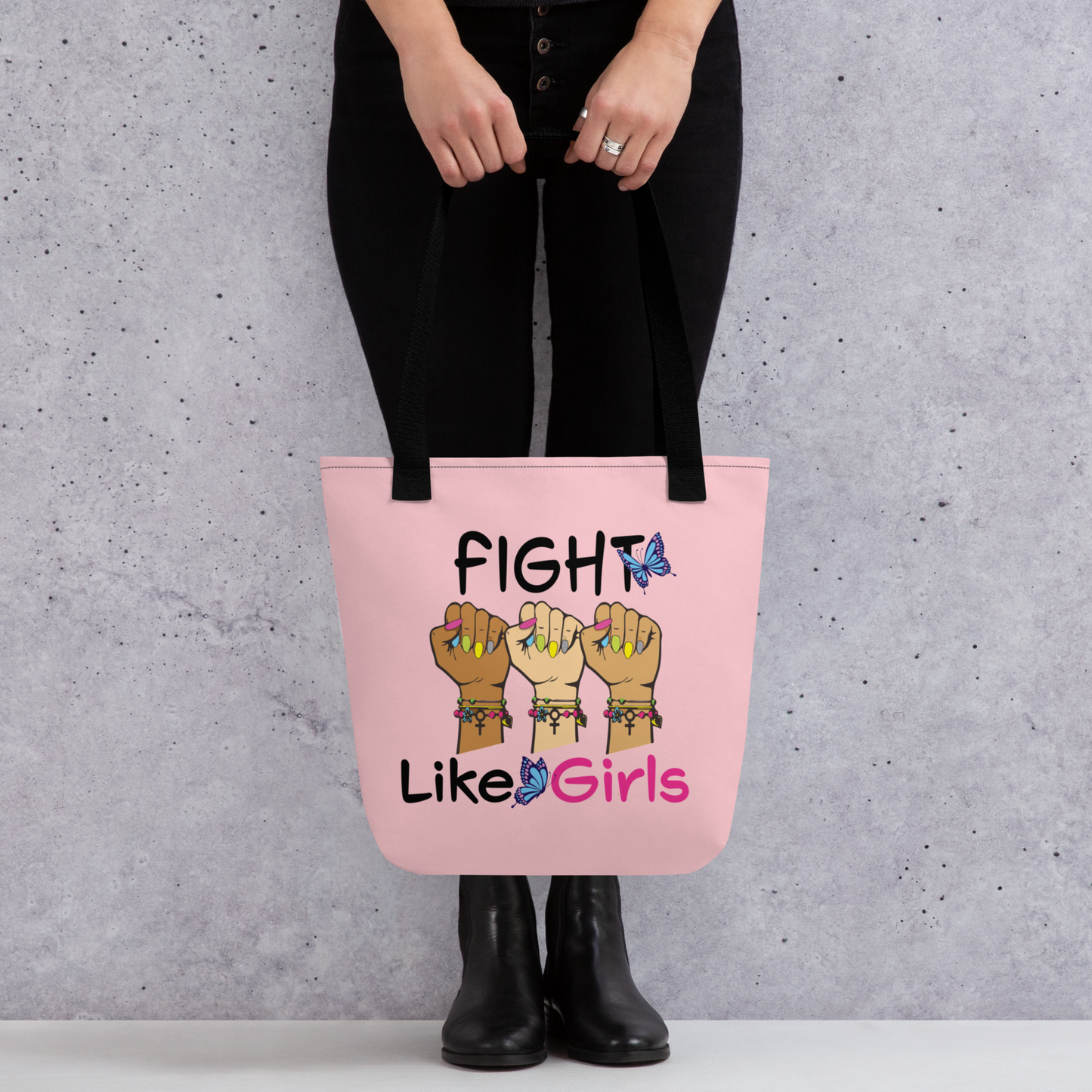 • Tote Bag 'Vote Like Girls' in Pink