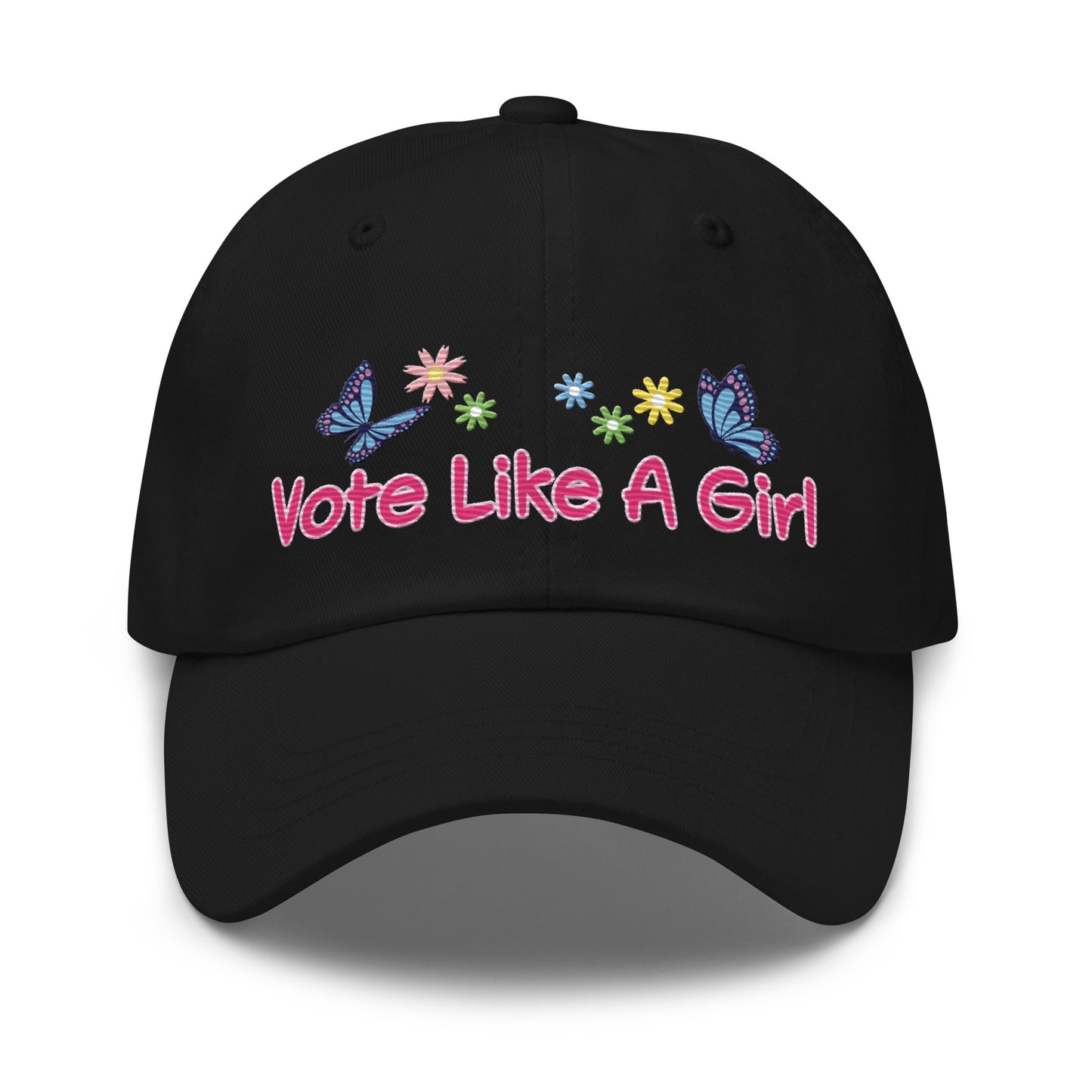 • Embroidered Baseball Cap, 'Vote Like A Girl'