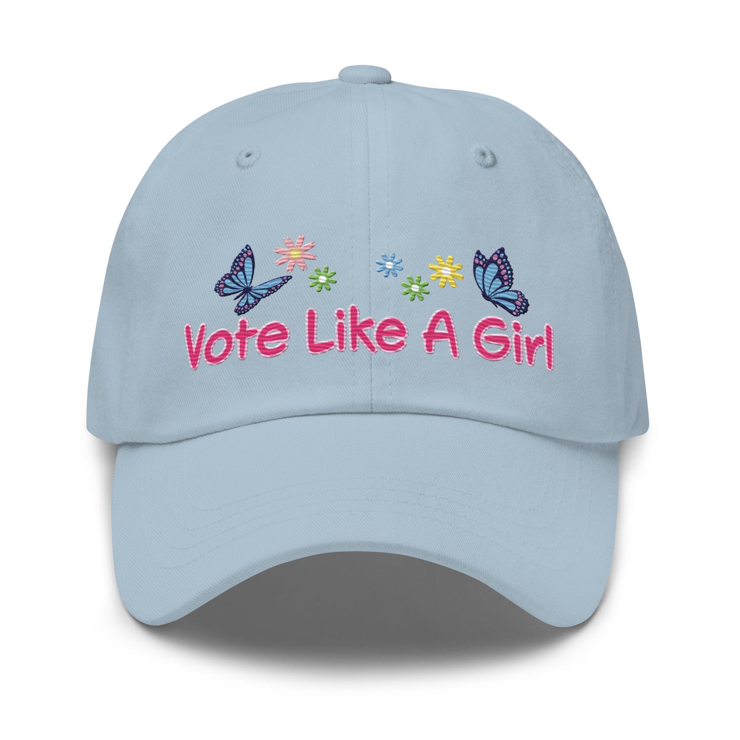 • Embroidered Baseball Cap, 'Vote Like A Girl'