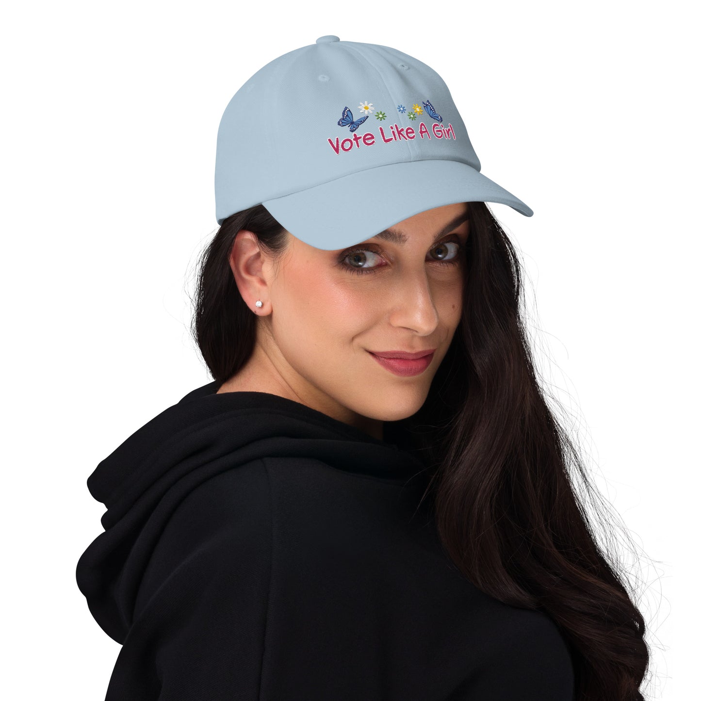 • Embroidered Baseball Cap, 'Vote Like A Girl'