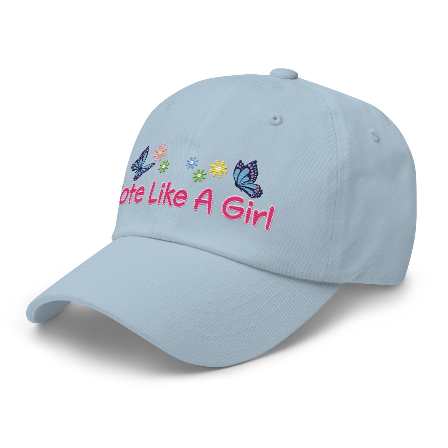 • Embroidered Baseball Cap, 'Vote Like A Girl'