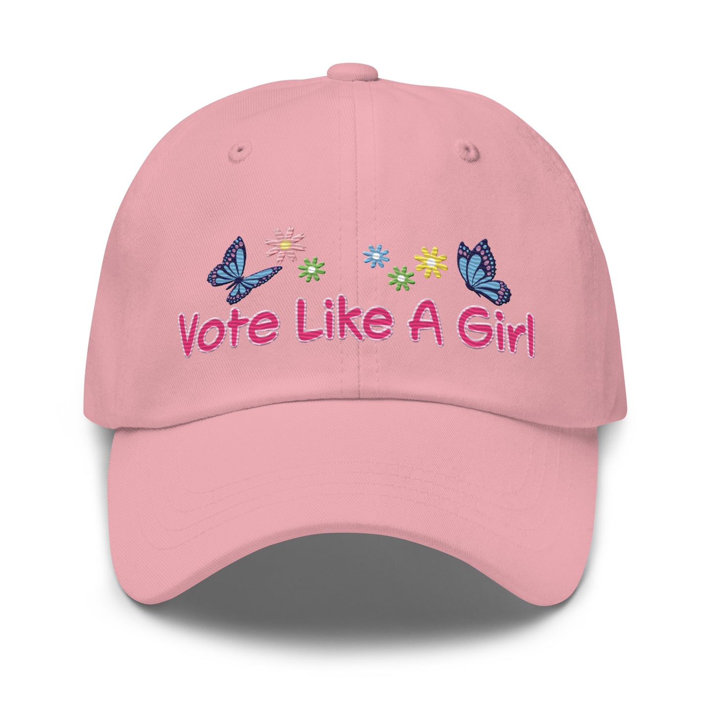 • Embroidered Baseball Cap, 'Vote Like A Girl'
