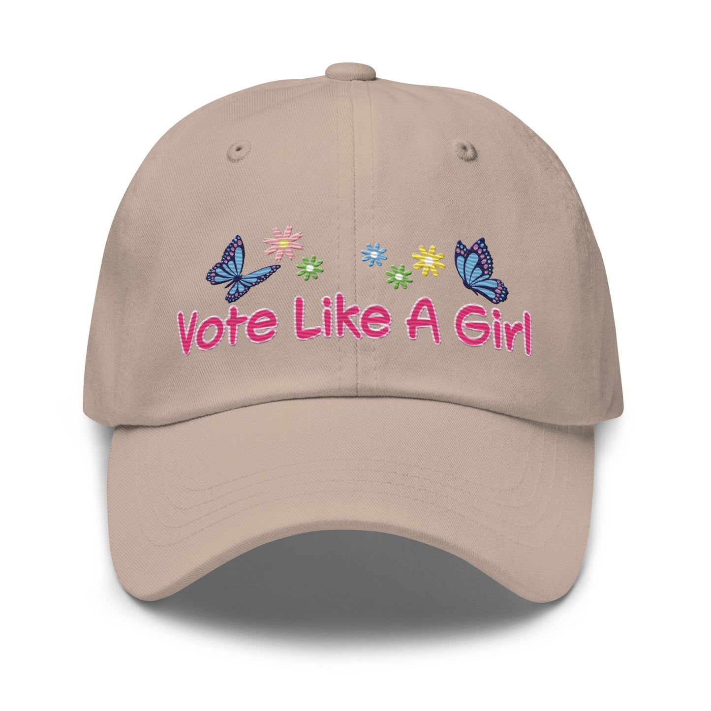 • Embroidered Baseball Cap, 'Vote Like A Girl'