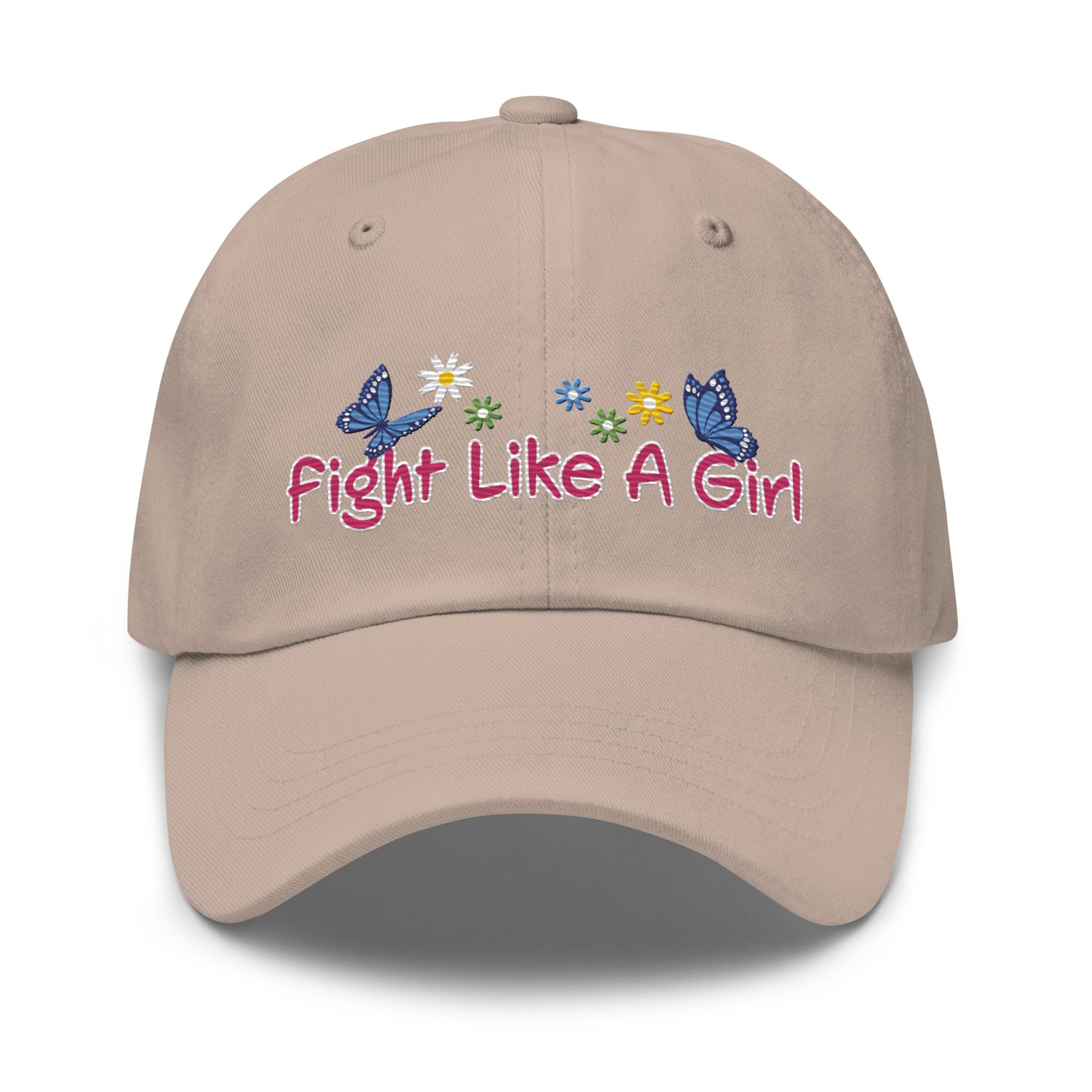 • Embroidered Baseball Cap, 'Fight Like A Girl'