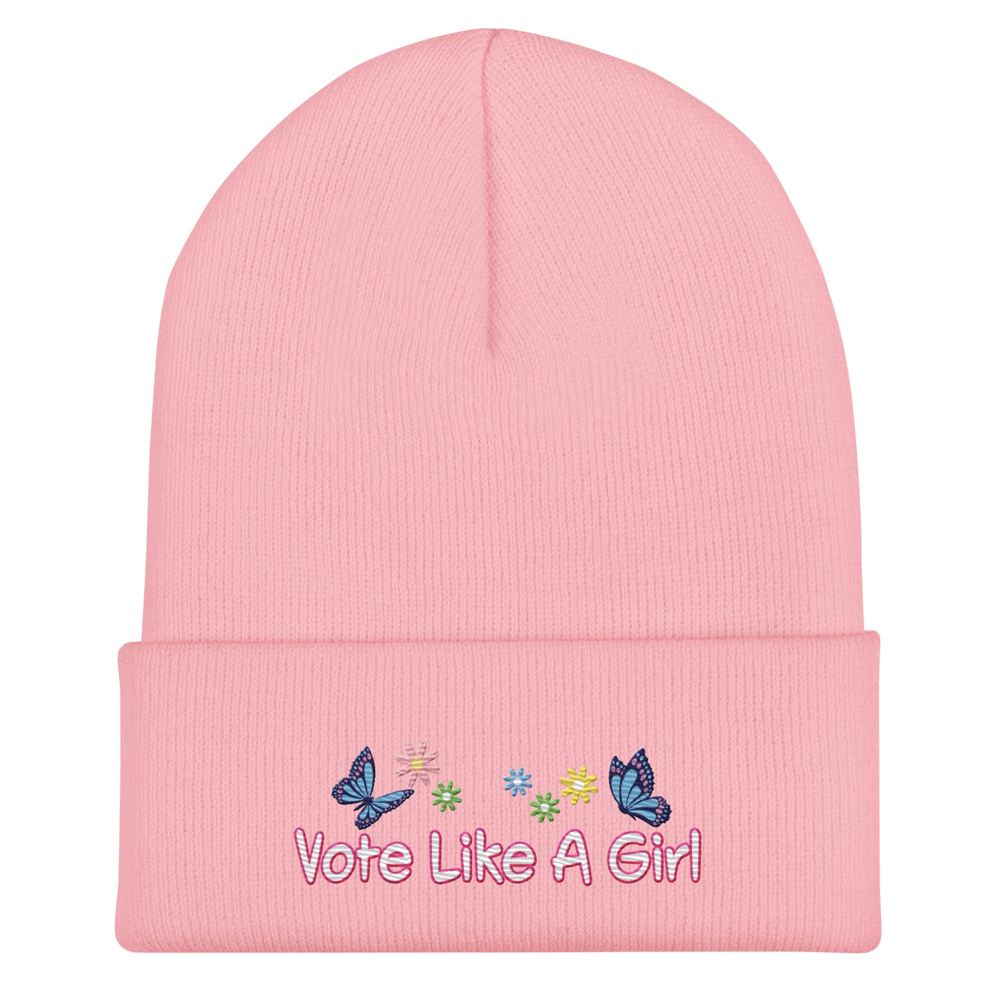 • Embroidered Beanie 'Vote Like A Girl'