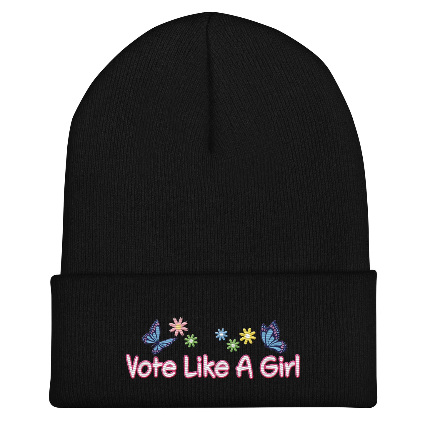 • Embroidered Beanie 'Vote Like A Girl'