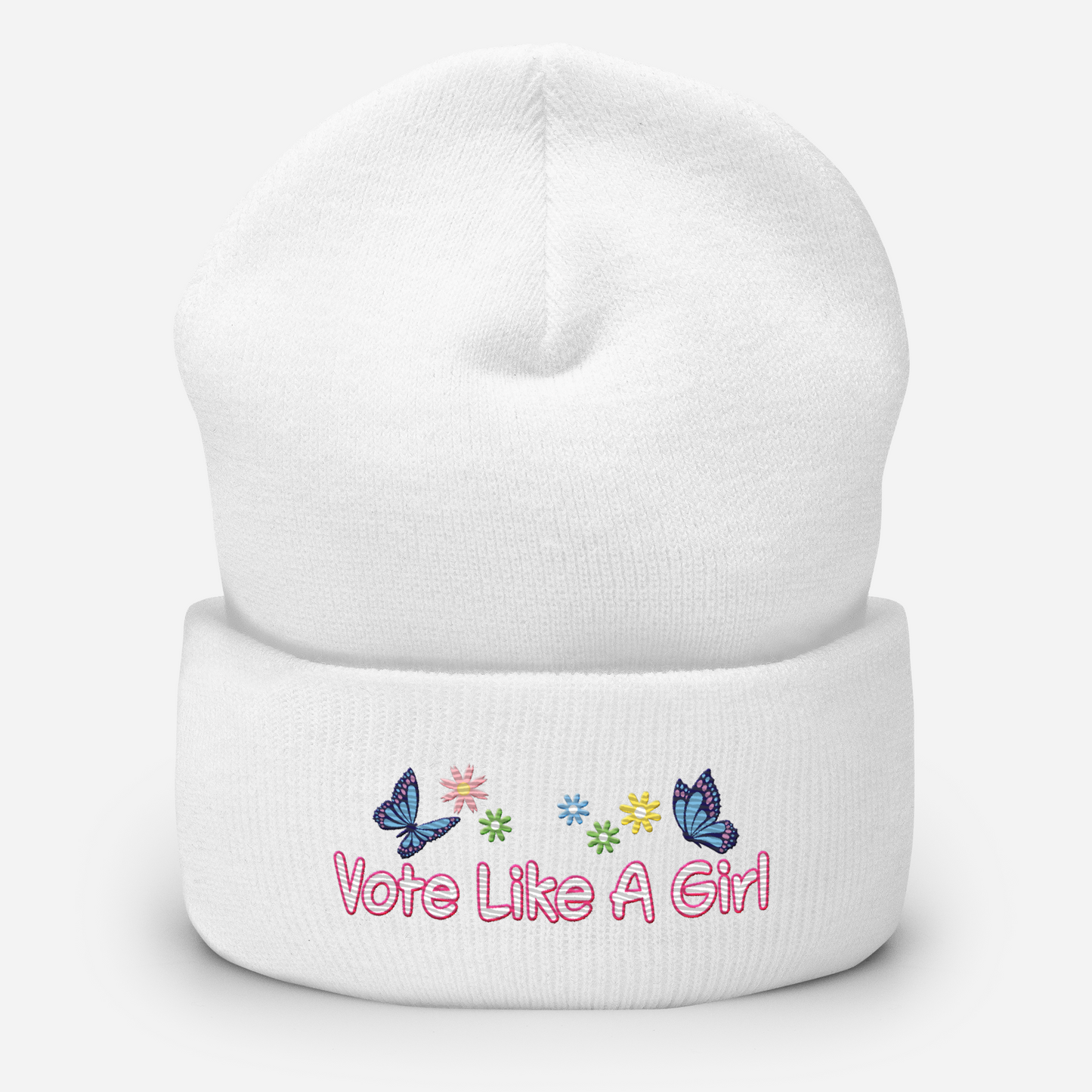 • Embroidered Beanie 'Vote Like A Girl'