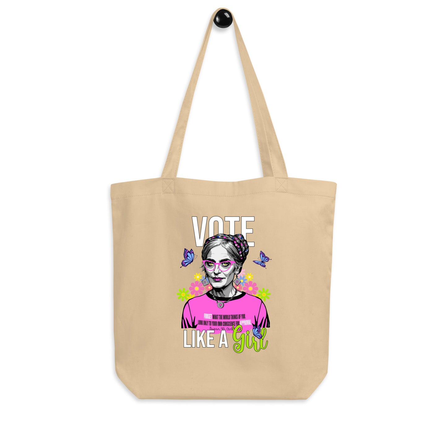 • Tote Susan B Anthony 'Vote Like A Girl' in Cotton
