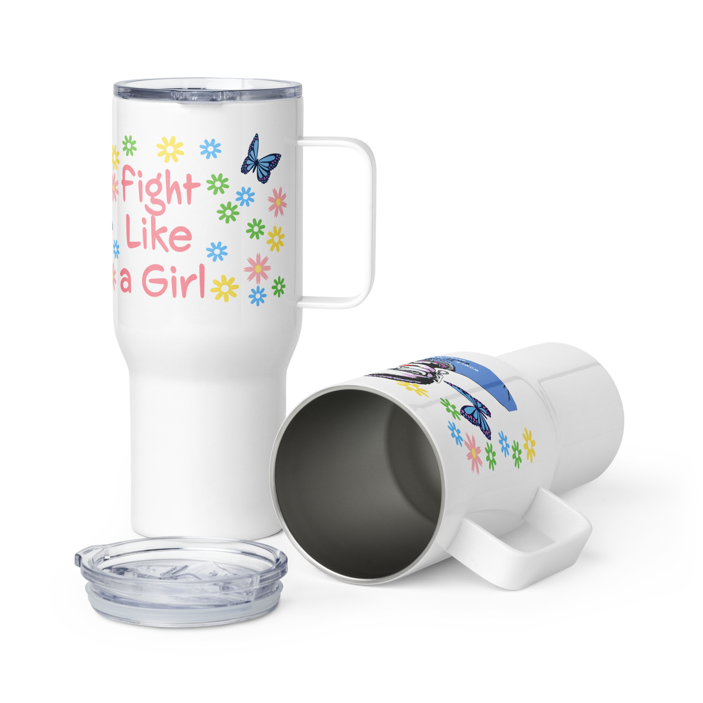 • Travel mug Ruth Bader Ginsburg 'Fight Like a GIrl'