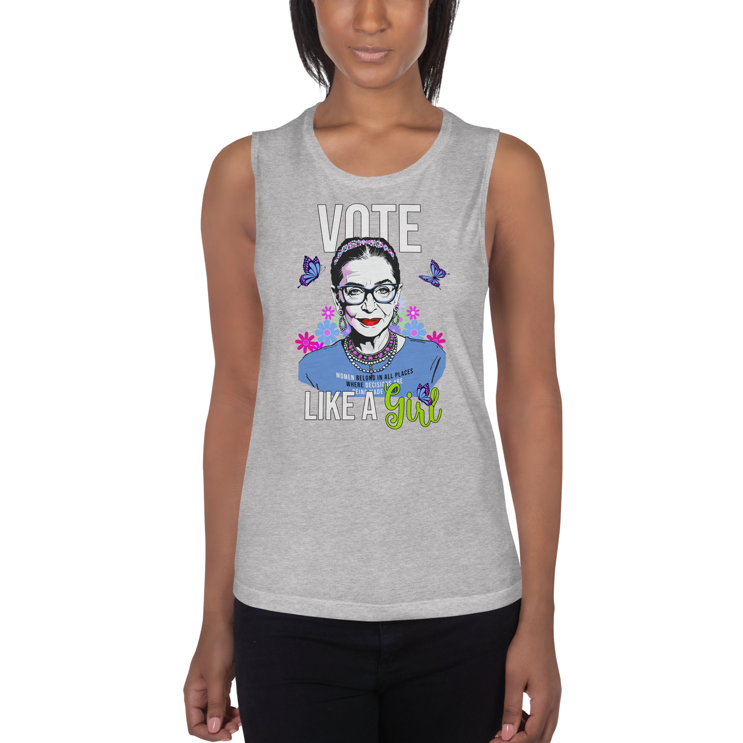 • Tank Ruth Bader Ginsburg 'Vote Like A Girl'