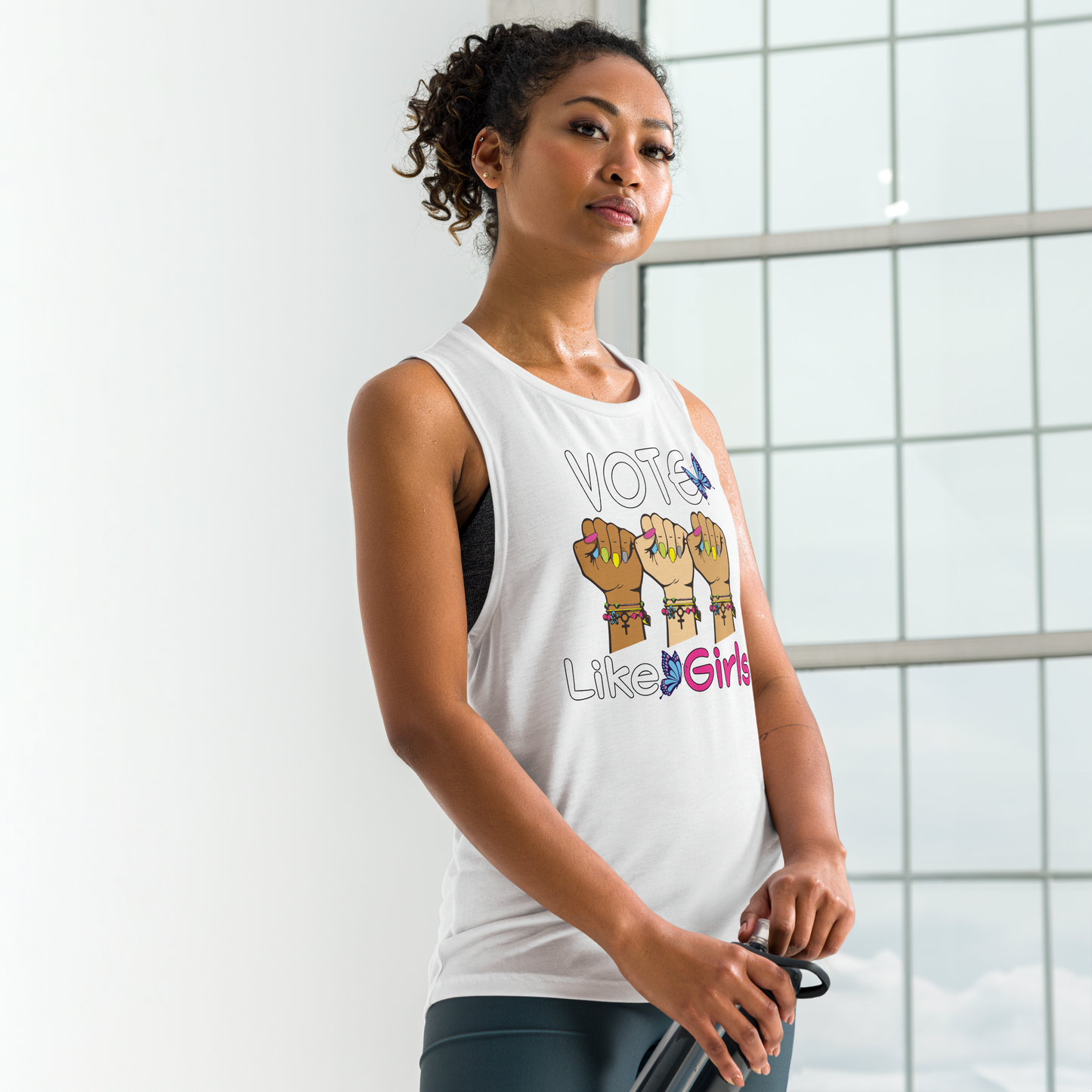 • Tank 'Vote LIke GIrls'