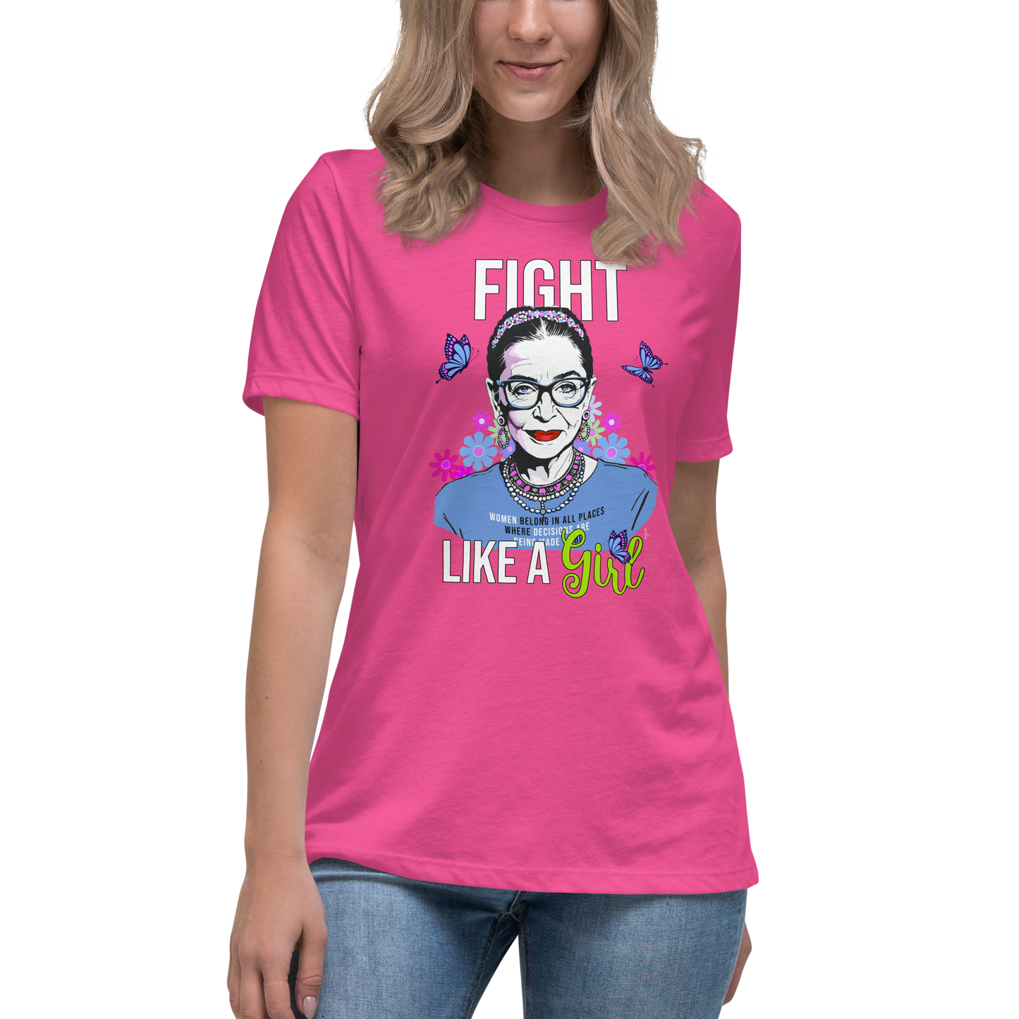 • T-Shirt RBG 'Fight Like A Girl'
