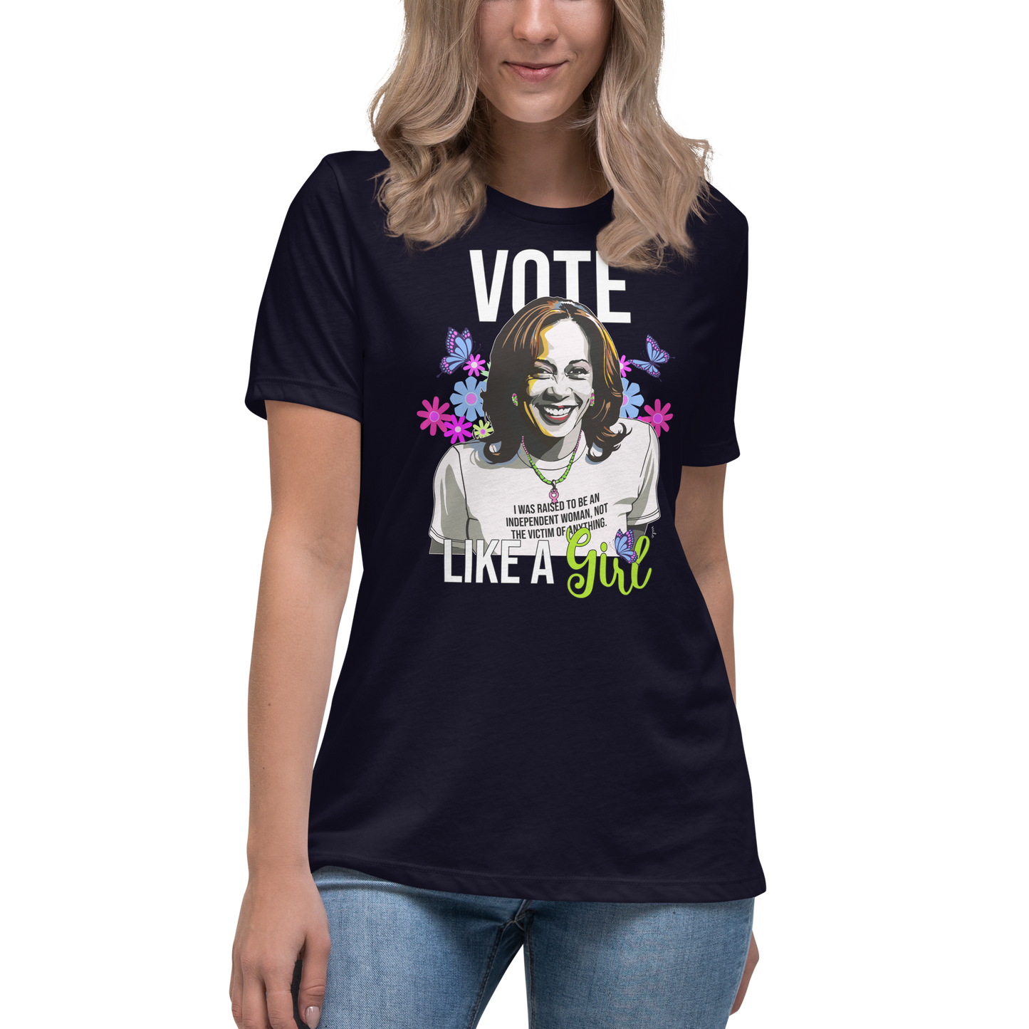 • T-Shirt - Kamala Harris 'Vote Like A Girl'