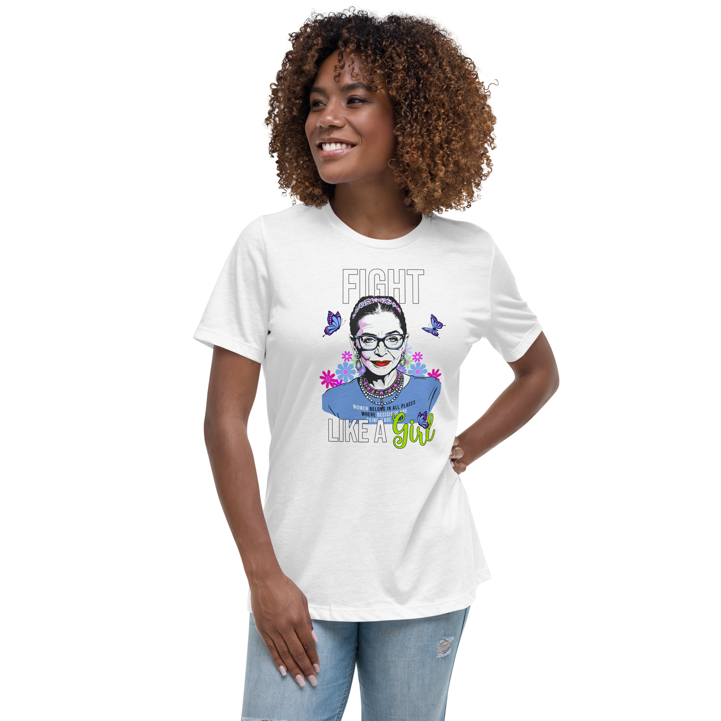 • T-Shirt RBG 'Fight Like A Girl'