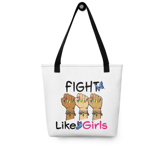 • Tote Bag 'Fight Like Girls' in White