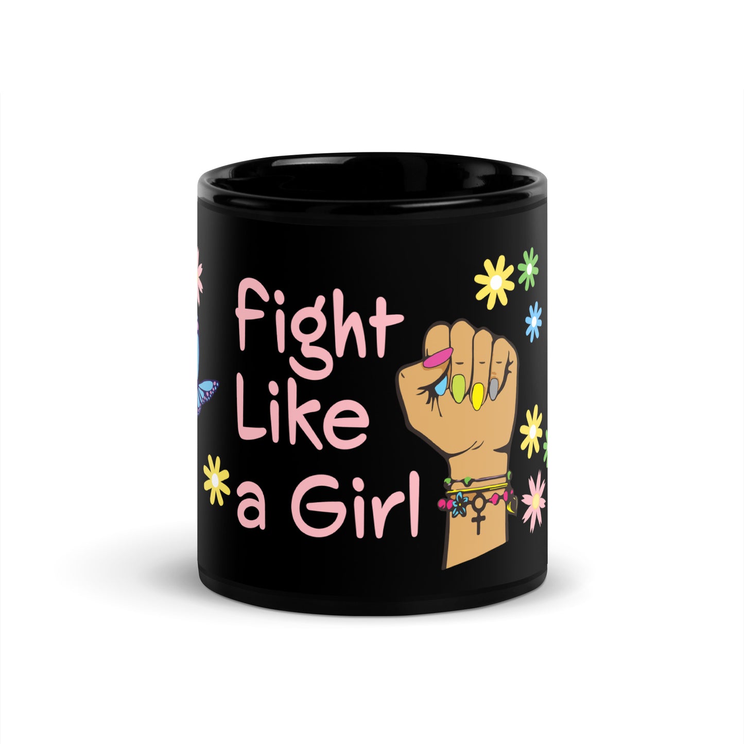 • Mug 'Fight Like Girls' Medium Skin Tone