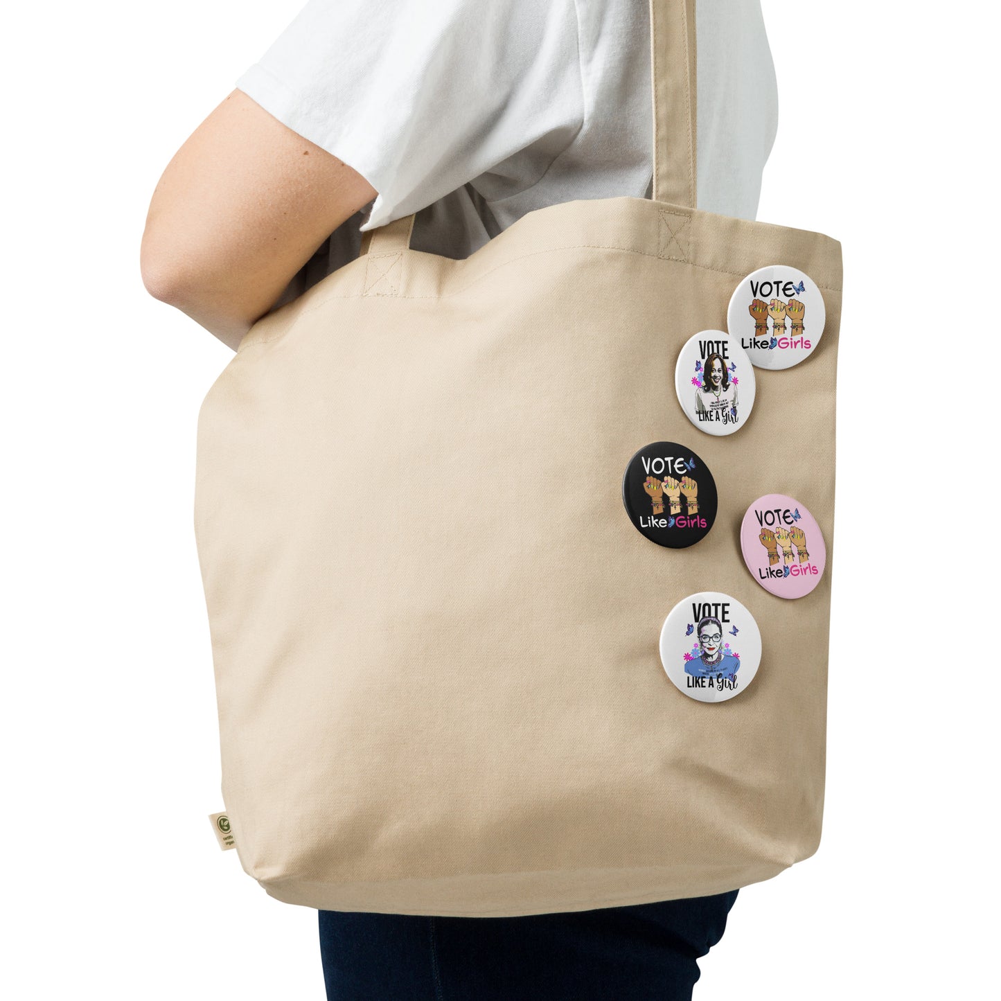• 5 Button Set 'Vote Like Girls'