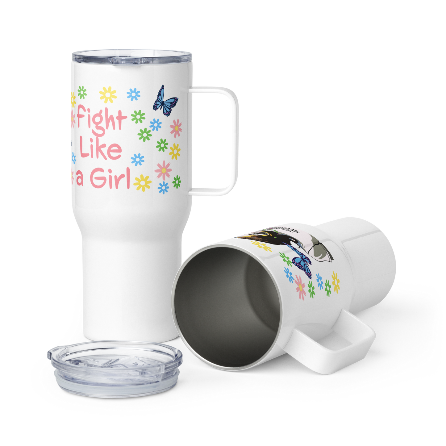 • Travel mug Kamala Harris 'Fight Like a GIrl'