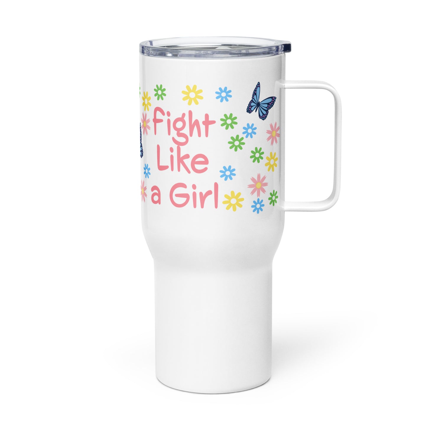 • Travel mug Kamala Harris 'Fight Like a GIrl'