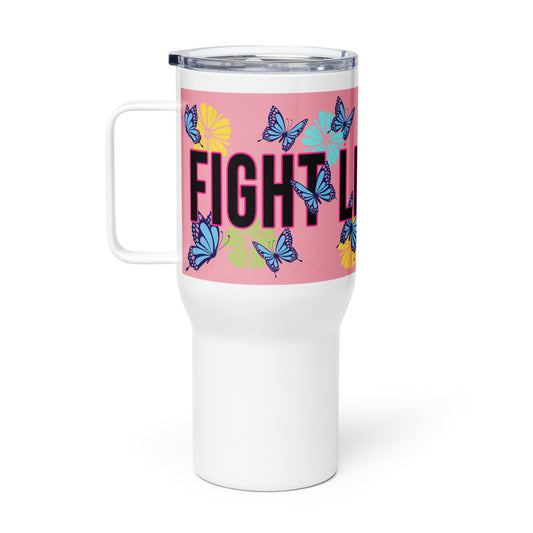 • Travel mug 'Fight Like A Girl'