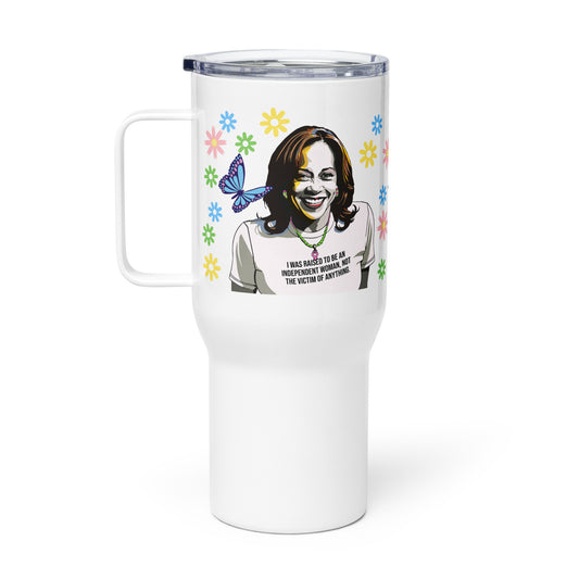 • Travel mug Kamala Harris 'Fight Like a GIrl'