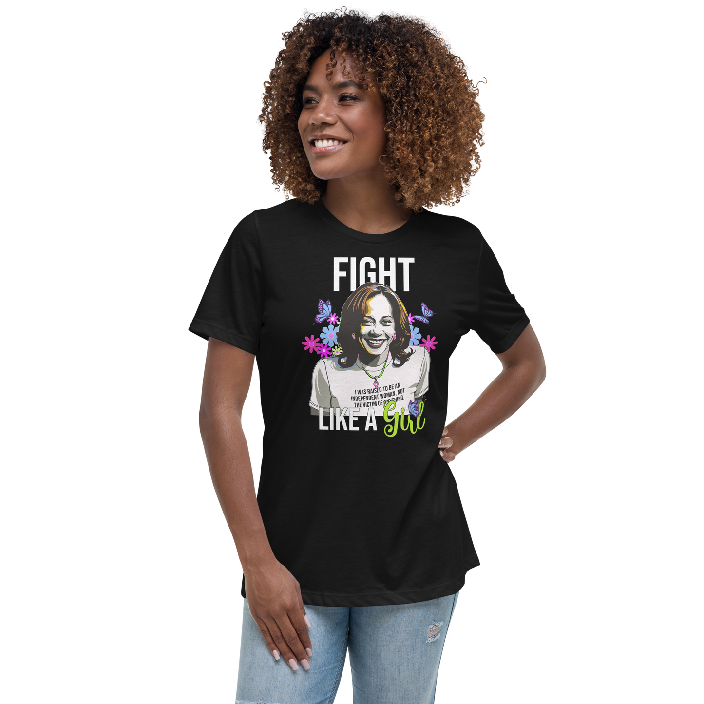 • T-Shirt - Kamala Harris 'Fight Like A Girl'