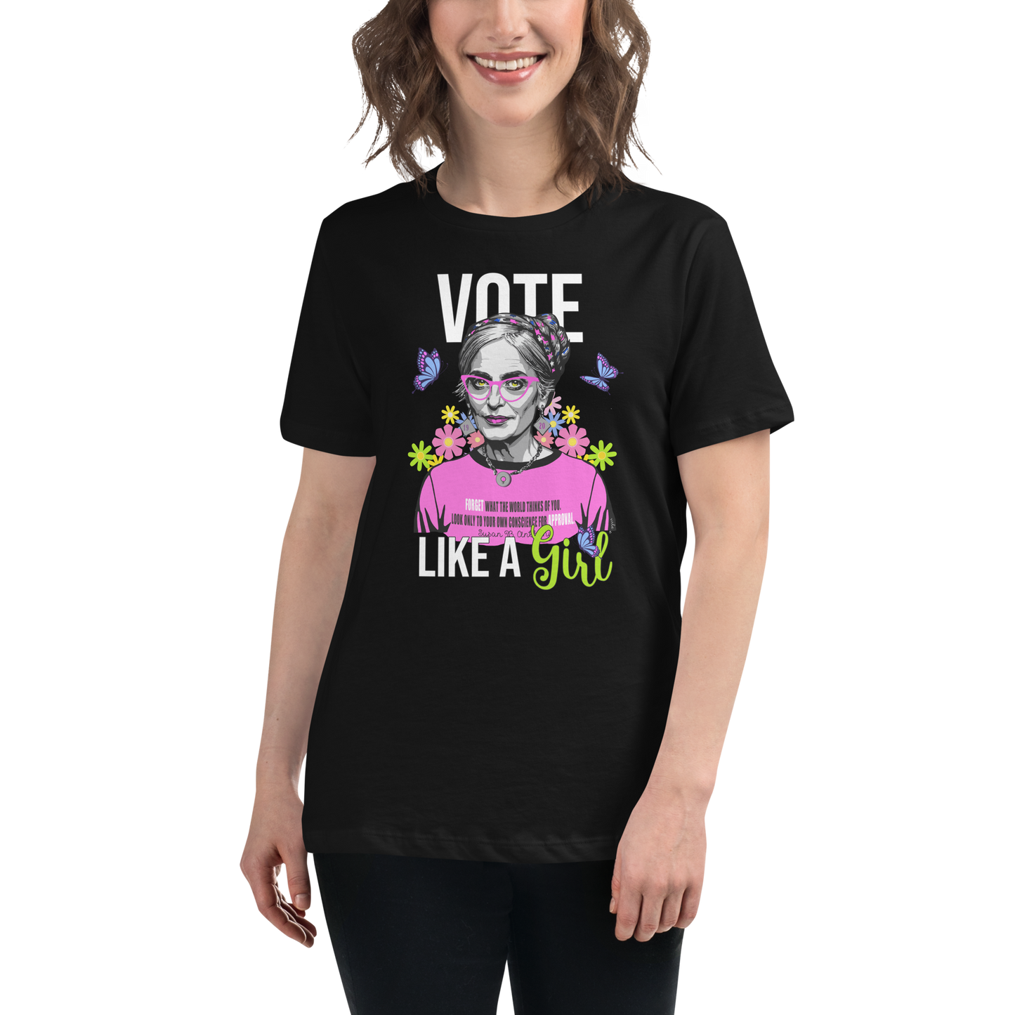 • T-Shirt Susan B Anthony 'Vote Like A Girl'