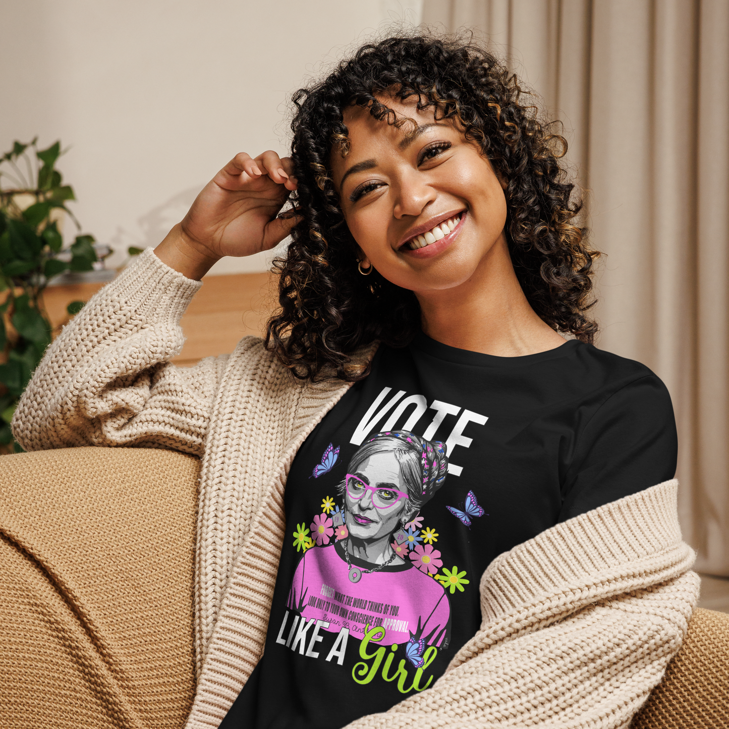 • T-Shirt Susan B Anthony 'Vote Like A Girl'