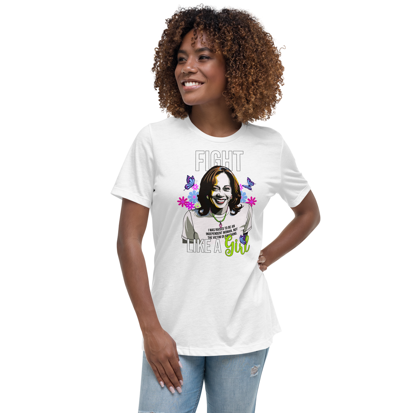 • T-Shirt - Kamala Harris 'Fight Like A Girl'