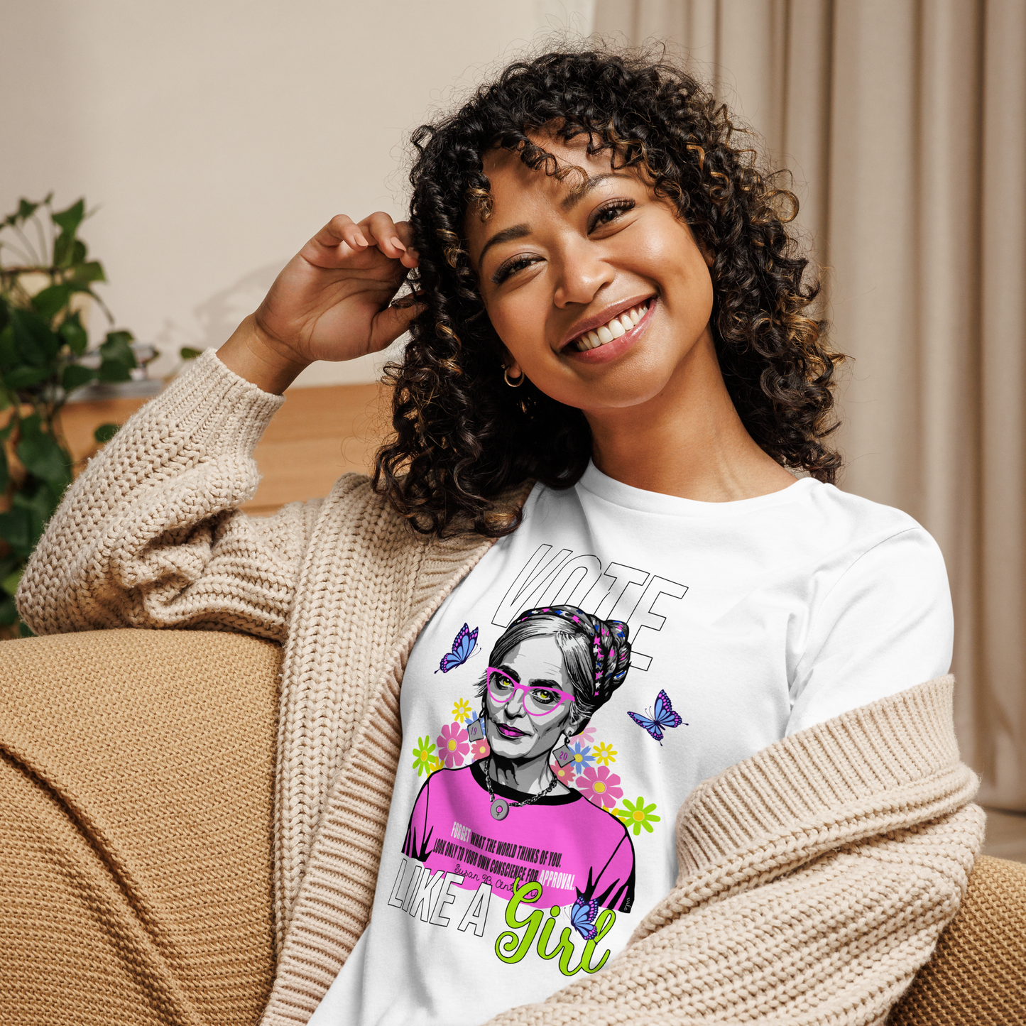 • T-Shirt Susan B Anthony 'Vote Like A Girl'